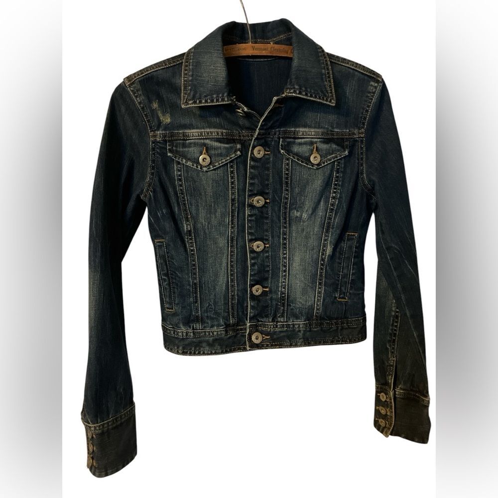 BlankNYC Distressed Jean Jacket Size S - Picture 2 of 5